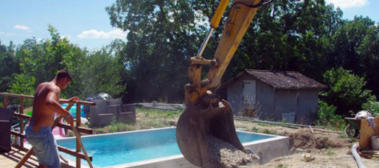 construction d’une piscine