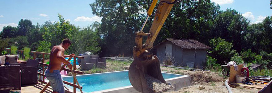 construction d’une piscine